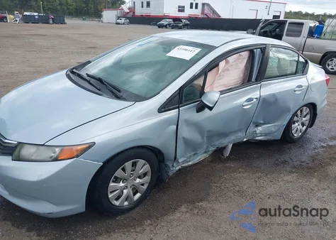2012 Honda Civic Lx z USA, uszkodzony, nr VIN 19XFB2F59CE362777